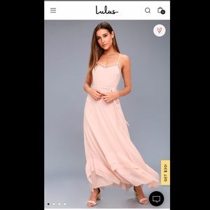 Blush Pink Maxi Dress